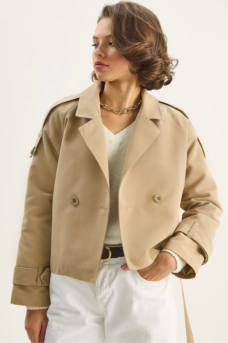 Overmaatse Trenchcoat met Striksluiting - Image 3