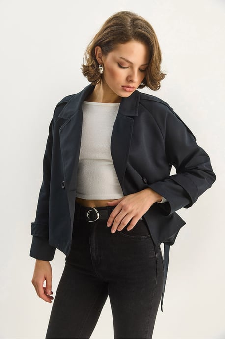 Overmaatse Trenchcoat met Striksluiting - Image 4