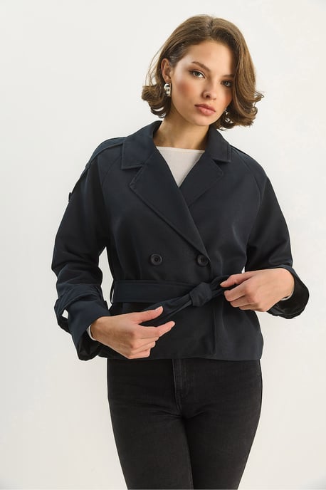 Overmaatse Trenchcoat met Striksluiting - Image 6