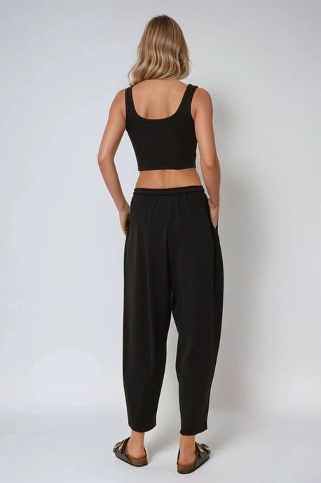 Elastic Waist Comfort Fit Pants - Image 4