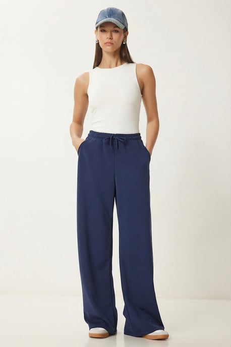 Wide Leg Drawstring Waist Sweatpants - Image 2