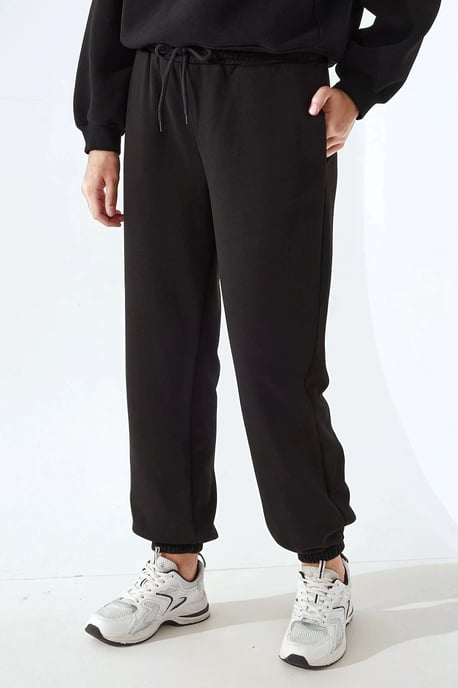 Elastische Taille Lange Jogger Sweatpants - Image 1