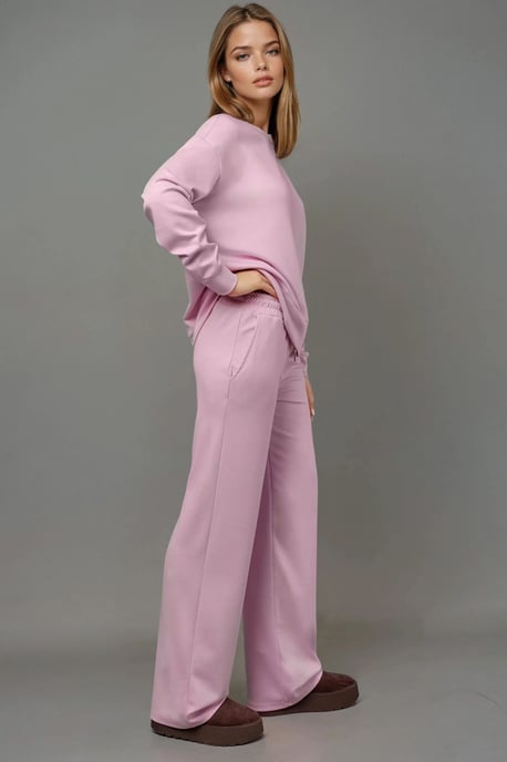 Soft Modal Touch Wide Leg Sweatpants - Image 4