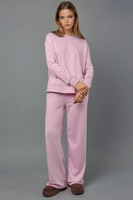Soft Modal Touch Wide Leg Sweatpants - Image 6