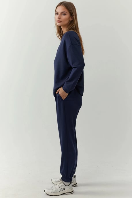 Elastische taille modal touch jogger broek - Image 5