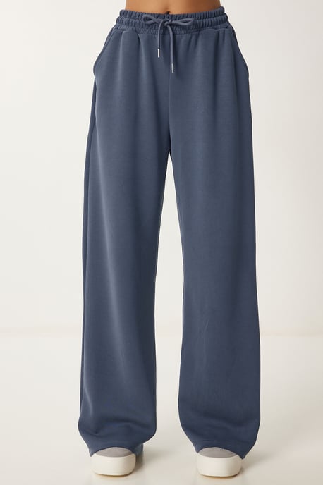 Wijde broek met trekkoord in de taille - Image 4