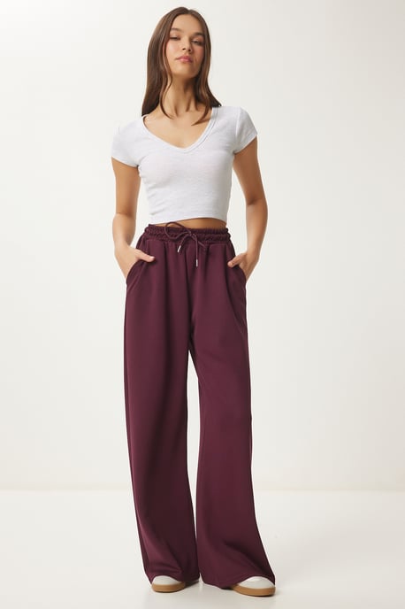 Wide Leg Drawstring Waist Sweatpants - Image 2