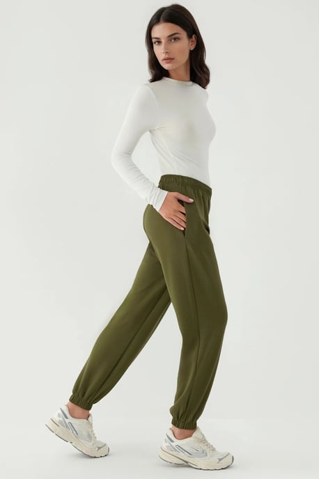 Elastische Taille Modal Touch Joggingbroek - Image 3