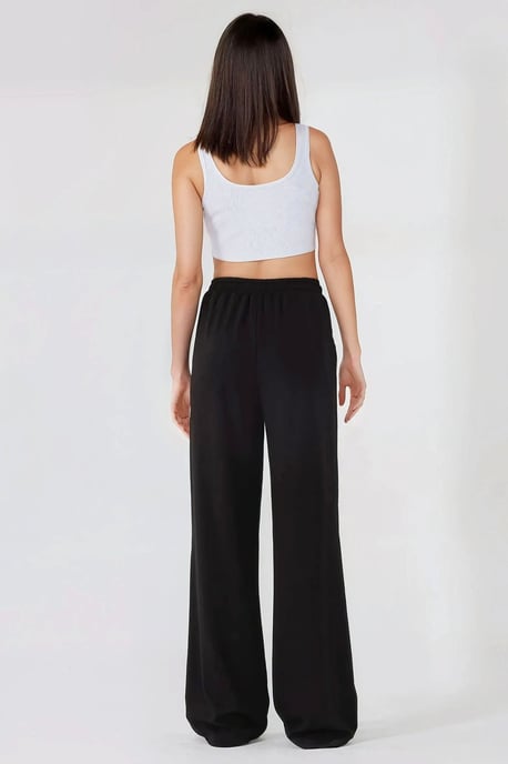 Wide Leg Elastic Waist Sweatpants - Image 5