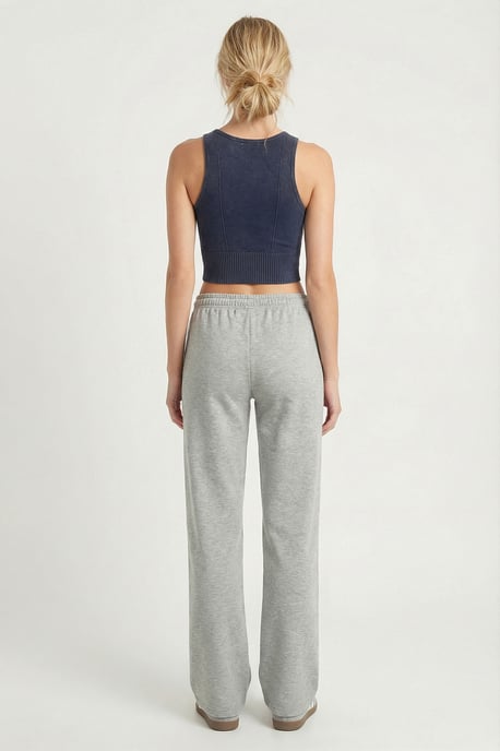 Wide Leg Drawstring Waist Sweatpants - Image 4