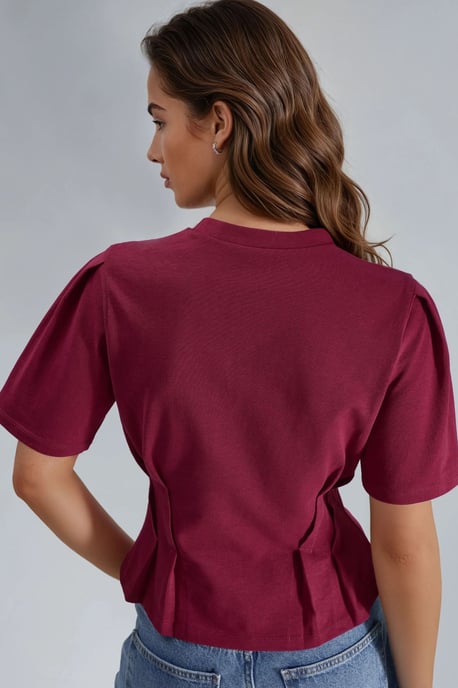 Fitted Crew Neck T-Shirt - Image 3
