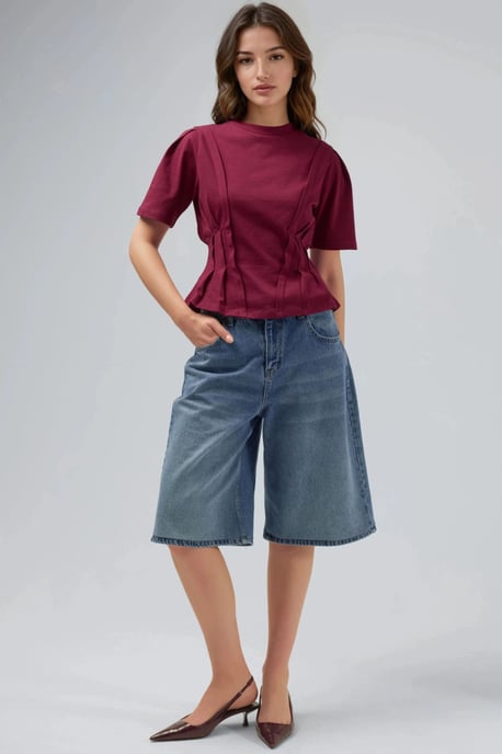 Fitted Crew Neck T-Shirt - Image 6