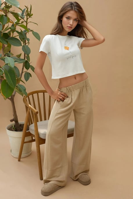 Bedrukt Regular Fit Crewneck T-shirt van 100% Katoen - Image 3