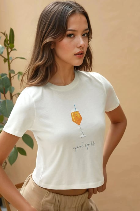 Bedrukt Regular Fit Crewneck T-shirt van 100% Katoen - Image 4