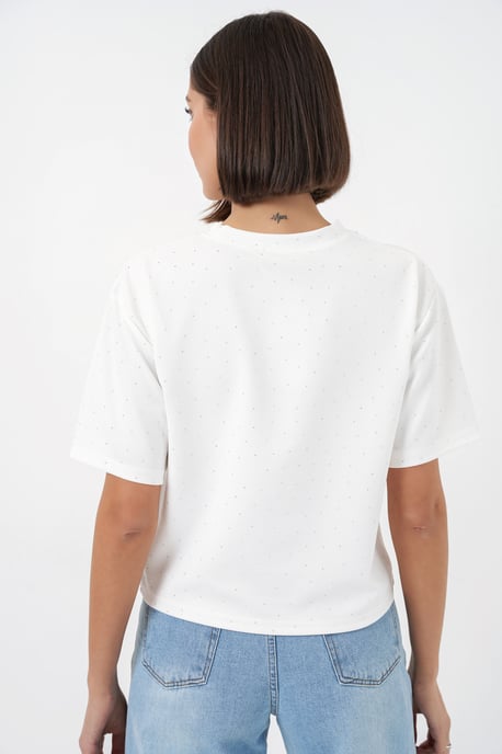 Steen Gemeleerde Crew Neck T-Shirt - Image 6