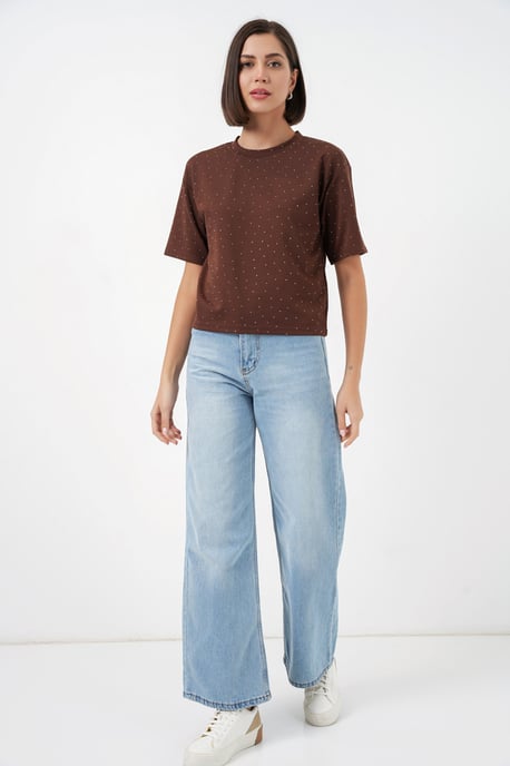 Steen Gemeleerde Crew Neck T-Shirt - Image 2