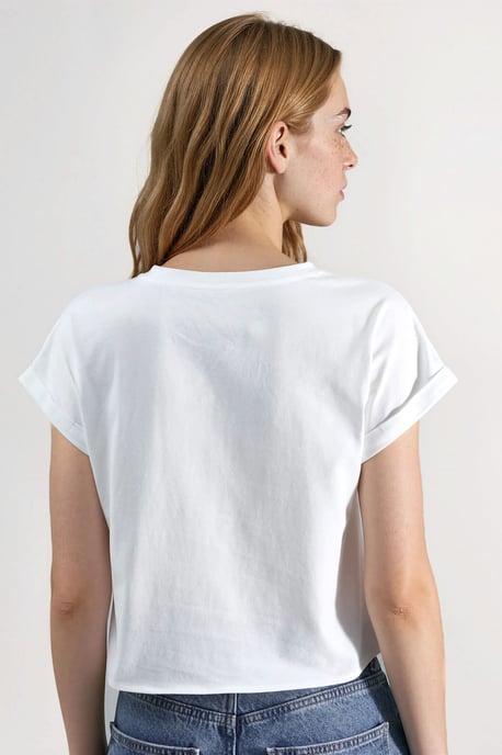 Printed Crop T-Shirt - Image 4