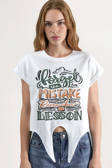 Printed Crop T-Shirt - Image 6