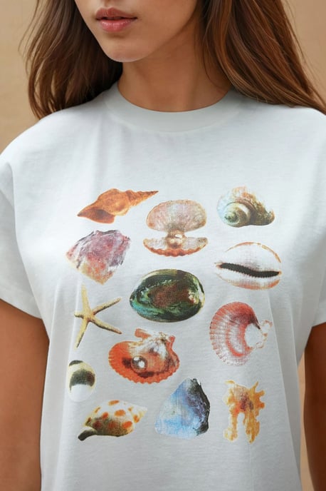 Tryckt Regular Fit Rundhalsad T-shirt i 100% Bomull - Image 3