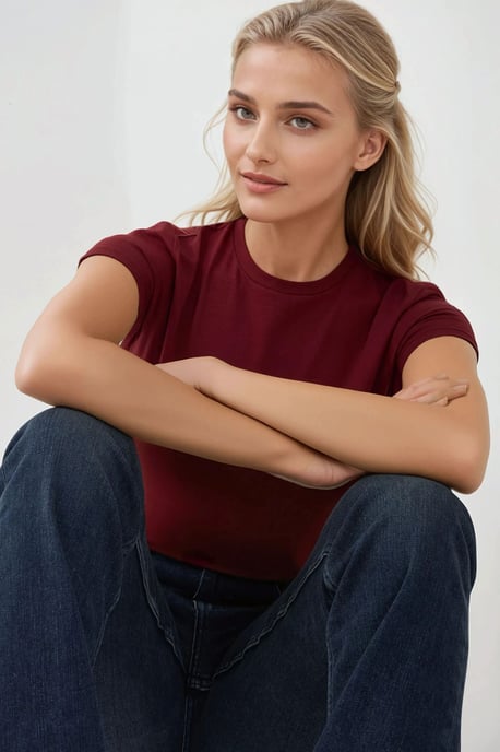 Slim Fit Zachte Katoenen Round Neck T-Shirt - Image 4