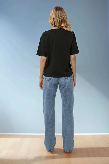 Grundläggande Bomulls Rundhalsad T-shirt - Image 5