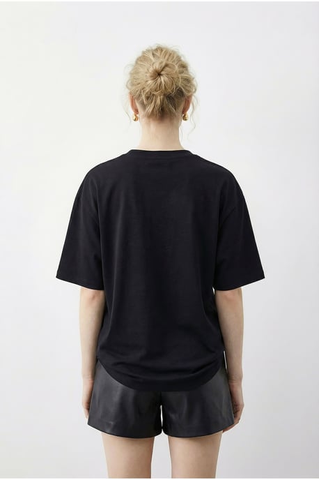 Leopardprint Pailletten Crew Neck T-Shirt - Image 4