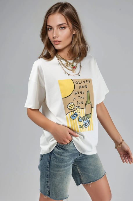 Tryckt Oversized T-shirt - Image 3
