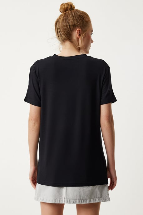 V-hals Korte Mouw Effen T-shirt - Image 6