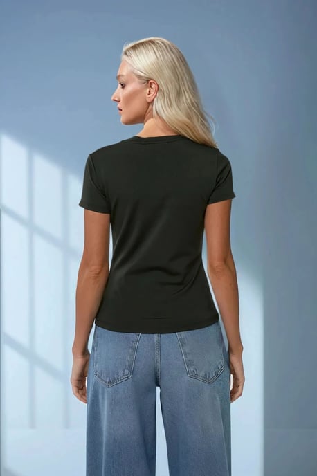 Basisk T-shirt med rund hals - Image 3