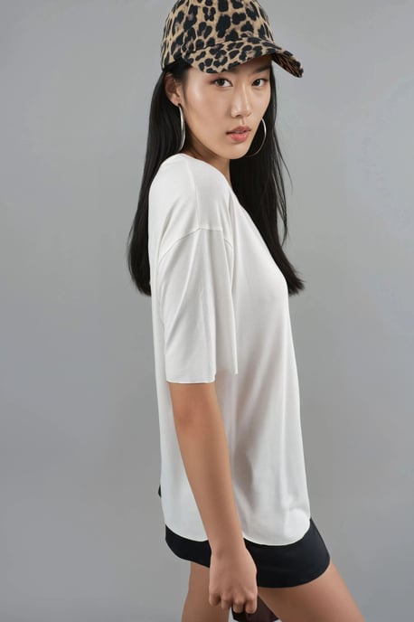 Losse Pasvorm Crew Neck T-shirt - Image 3