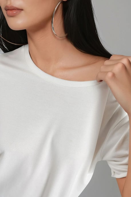 Losse Pasvorm Crew Neck T-shirt - Image 6