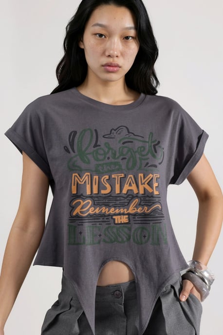 Geprinte Crop T-Shirt - Image 2