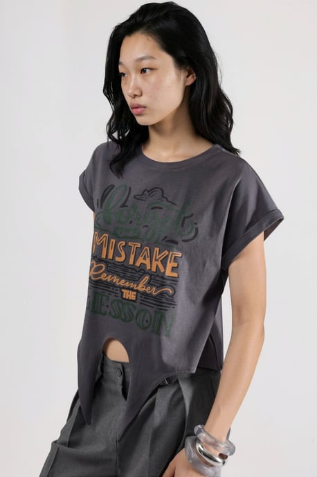 Geprinte Crop T-Shirt - Image 3