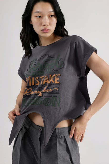 Geprinte Crop T-Shirt - Image 5