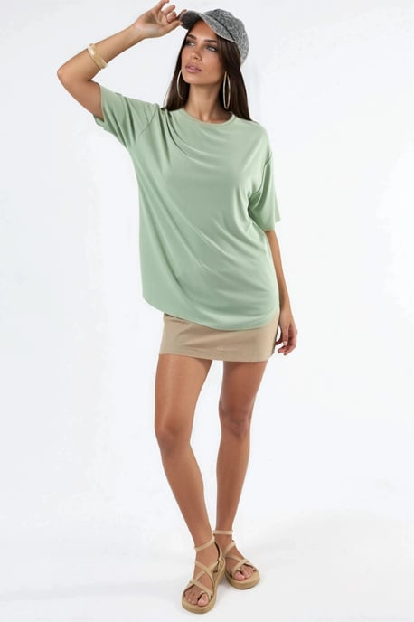 Losse Fit Crewneck T-shirt - Image 4