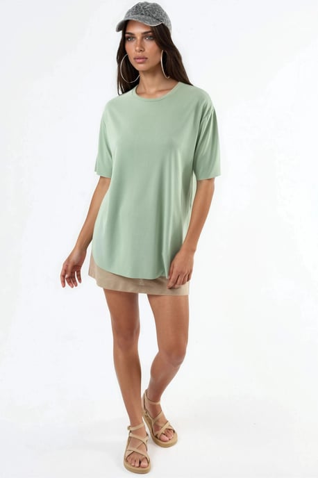 Losse Fit Crewneck T-shirt - Image 5