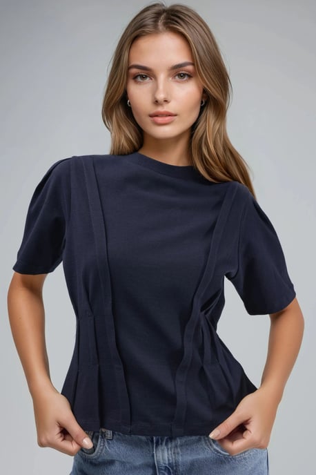 Fitted Crew Neck T-Shirt - Image 2
