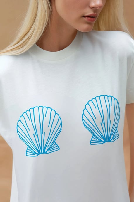 Tryckt Regular Fit Crew Neck T-shirt i 100% Bomull - Image 3