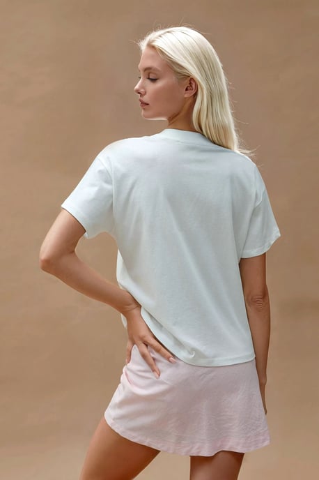Tryckt Regular Fit Crew Neck T-shirt i 100% Bomull - Image 6
