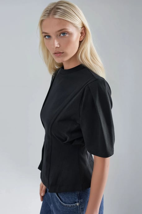 Fitted Crew Neck T-Shirt - Image 3