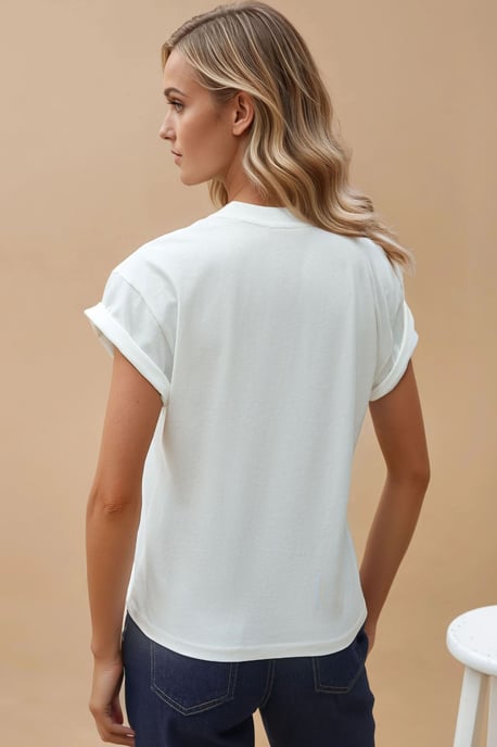 Tryckt Regular Fit Crew Neck T-shirt i 100% Bomull - Image 5