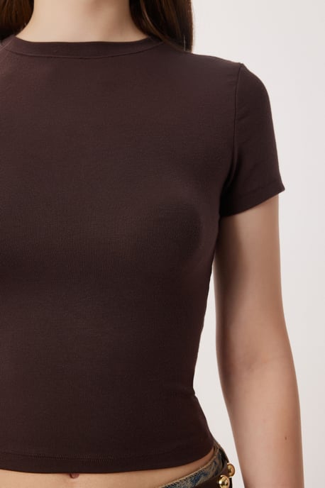 Slim Fit Crew Neck Crop 2-Pack T-shirt - Image 4