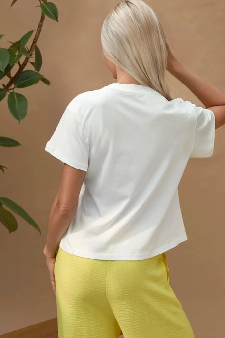 Tryckt Regular Fit Rundhalsad T-shirt 100% Bomull - Image 5
