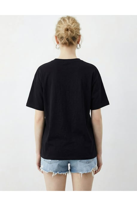 Geborduurd Crew Neck Relaxed Fit T-Shirt - Image 5