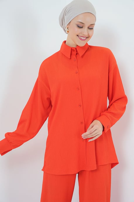 Oversized Shirt & Broek Twee-Stuk Coördineerset - Image 3