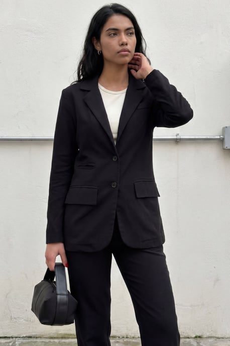 Geknoopte Jacket Kraag Twee-delig Set - Image 3