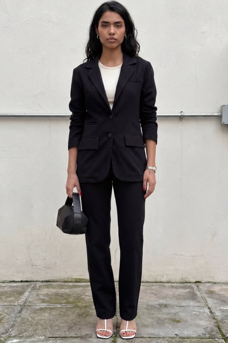 Geknoopte Jacket Kraag Twee-delig Set - Image 5