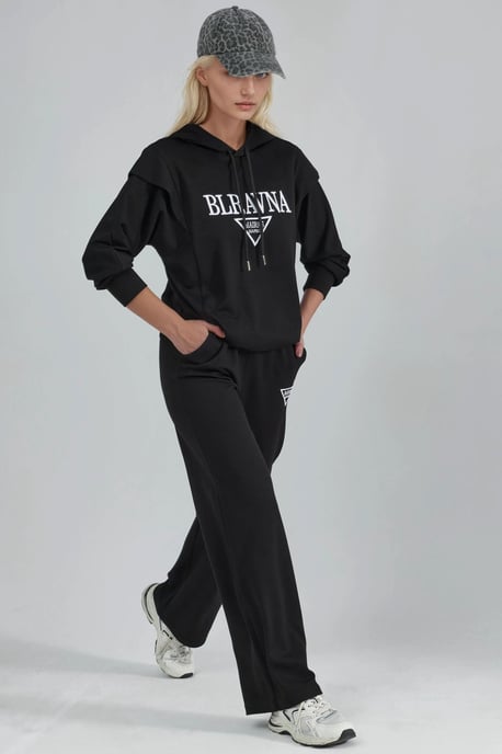 Modal Touch Embroidered Hooded Two-Piece Set - Image 4