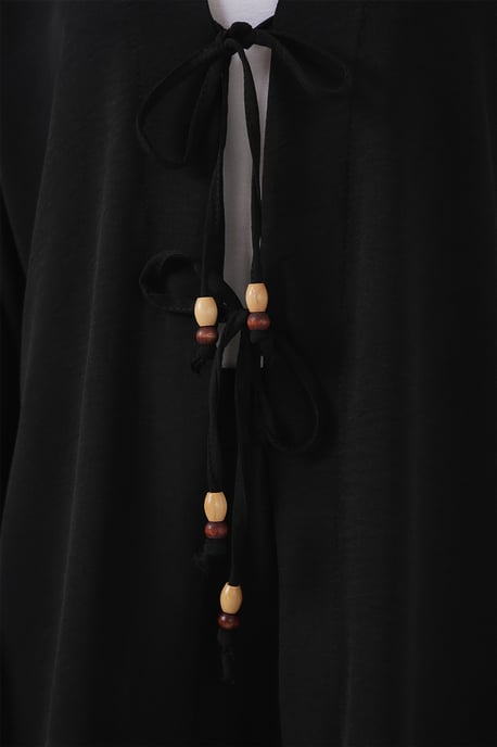 Textuur V-Hals Lange Cardigan en Broek Set - Image 5