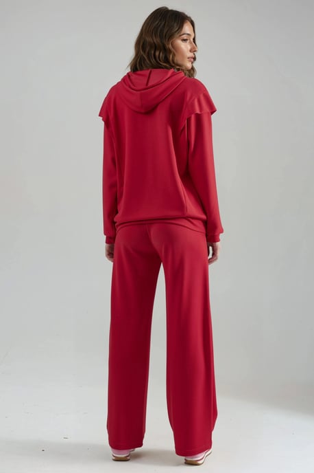 Modal Touch Embroidered Hooded Two-Piece Set - Image 3